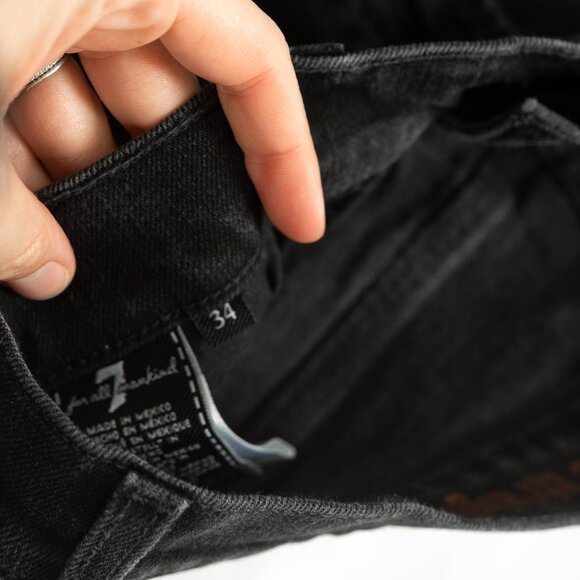 7 For All Mankind The Straight in Black - Picture 4 of 5